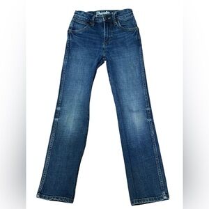 Wrangler Retro Boys Slim Straight Jeans - Dark Wash Denim